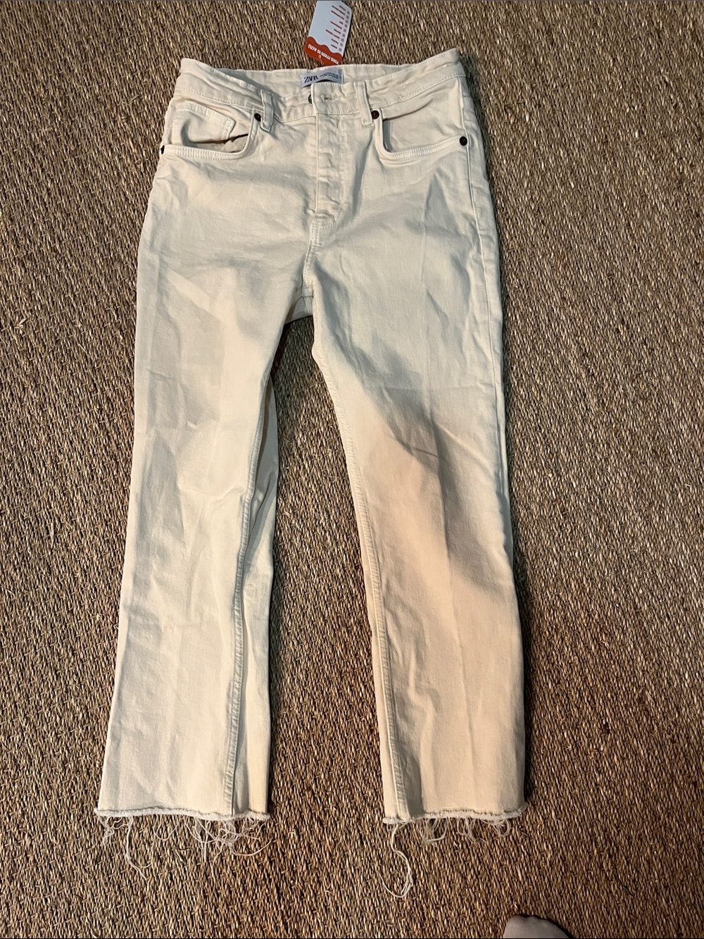 Zara Cream Jeans